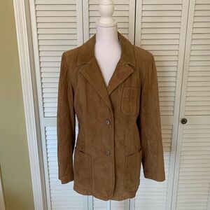 Leathers by New England Sports Wear Co Vintage 1970s Brown Suede Women's Jacket